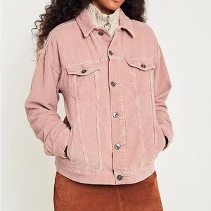 Forever 21 Pink Jean Jacket Corduroy Style